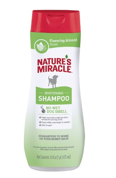 NATURE'S MIRACLE DOG WHITENING SHAMPOO 473ML