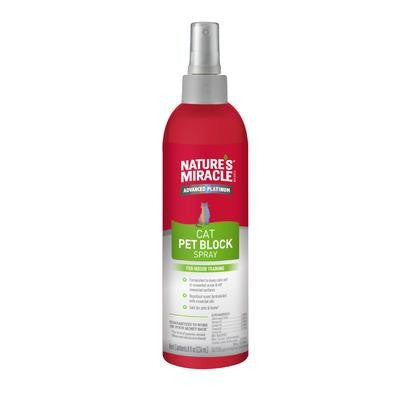 NATURE'S MIRACLE Advanced Platinum Cat Pet Block Repellent Spray 236Ml