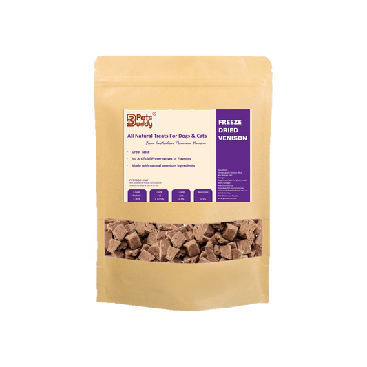 PETSBUDDY Freeze Dried Treat Venison 1kg