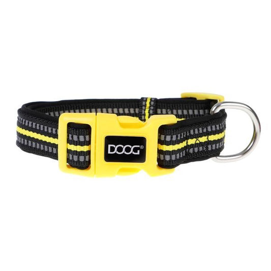 DOOG Neoprene Dog Collar BOLT (Neon) - Medium