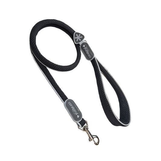 CORALPINA Cinquetorri Dog Lead Black (SZ7-8) 110cm