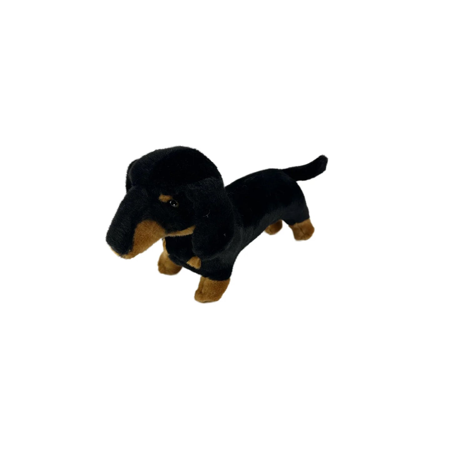 BOCCHETTA Plush Toy Buddy (Dachshund - 36cm standing, black and tan)