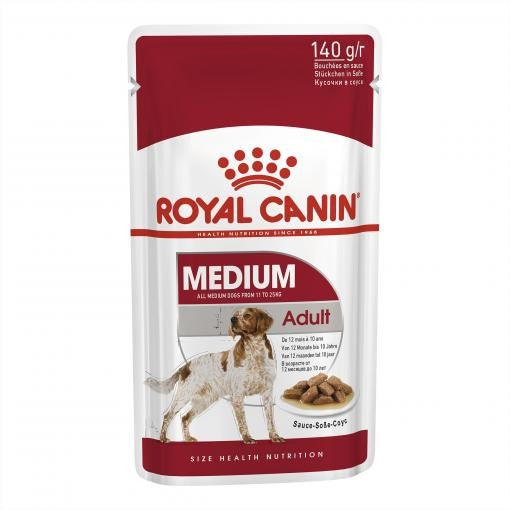 ROYAL CANIN MEDIUM ADULT WET POUCH 140G