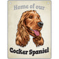 ARTIQUE Pet Sign Cocker Spaniel 