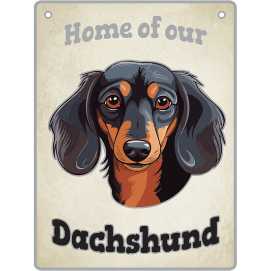 ARTIQUE Pet Sign Dachshund, Black 