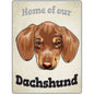 ARTIQUE Pet Sign Dachshund, Red 