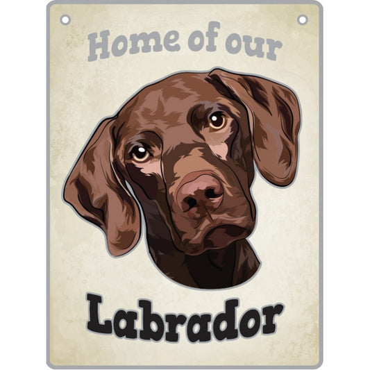 ARTIQUE Pet Sign Labrador, Chocolate 