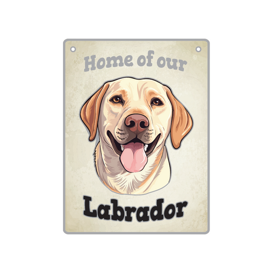 ARTIQUE Pet Sign Labrador, Yellow 