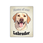 ARTIQUE Pet Sign Labrador, Yellow 