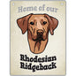 ARTIQUE Pet Sign Rhodesian Ridgeback 