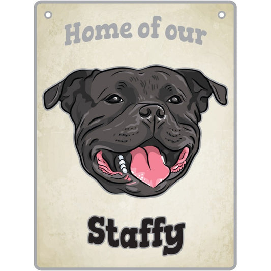 ARTIQUE Pet Sign Staffy, Black 