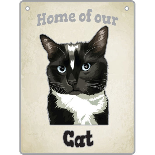 ARTIQUE Pet Sign Black & White Cat 