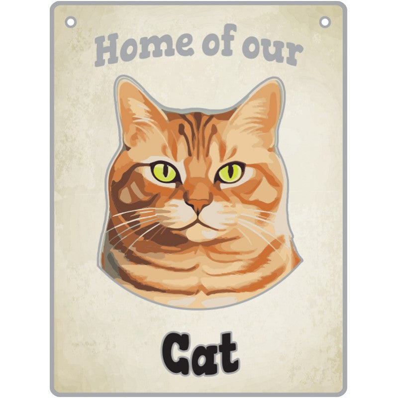 ARTIQUE Pet Sign Ginger Tabby 