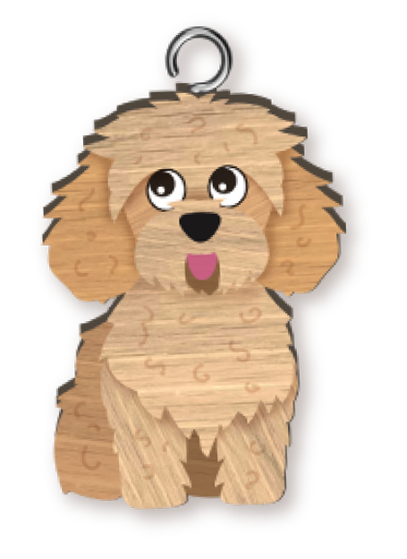 LANDMARK CAVOODLE HANDMADE KEY RING