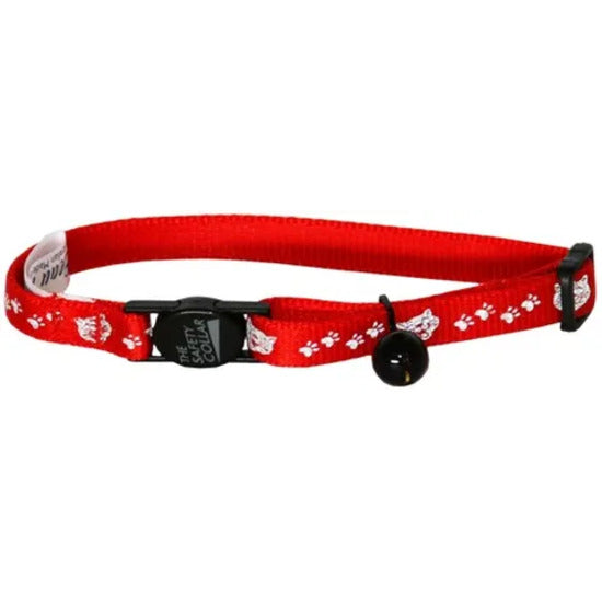 BEAU PETS Collar Nylon Cat Safety Reflect Face Red 10mm x 20-30cm