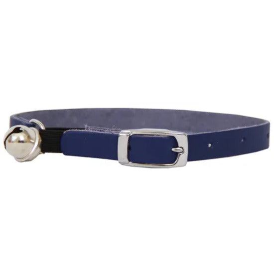 BEAU PETS Collar Leather Kitten Safety 25cm Blue 10mm x 25cm