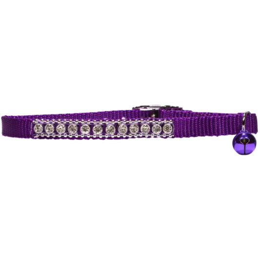 BEAU PETS Collar Nylon Cat Safety Jewel 30cm Purple 10mm x 30cm