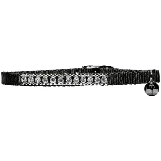 BEAU PETS Collar Nylon Cat Safety Jewel 30cm Black 10mm x 30cm