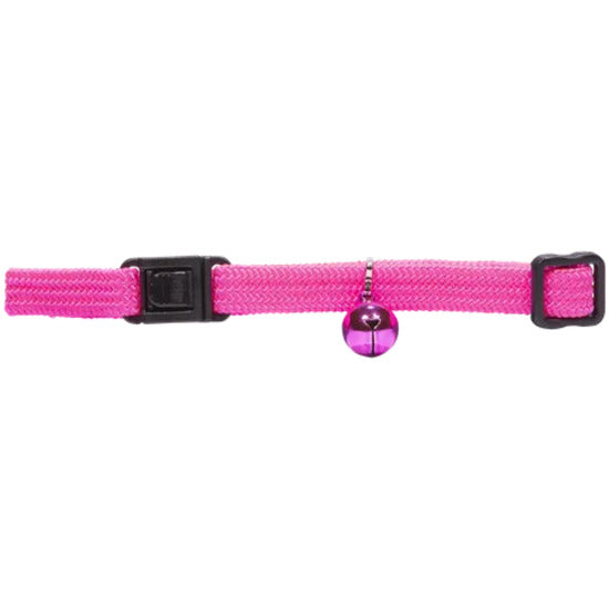 BEAU PETS Collar Elastic Cat Safety Plain Pink 10mm x 20cm - 30cm