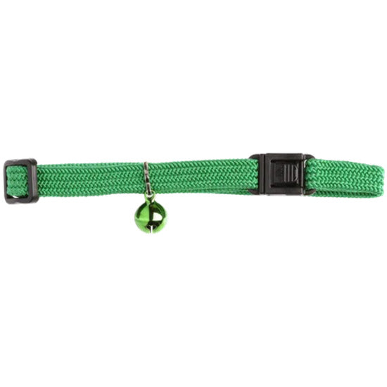 BEAU PETS Collar Elastic Cat Safety Plain Green 10mm x 20cm - 30cm