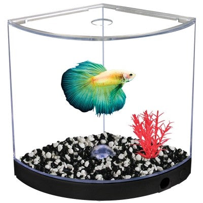 AQUA ONE BETTA KIT BETTAARC WITH LED BASE LIGHT 1.2L BLACK