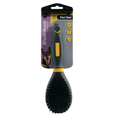 PET ONE GROOMING BRISTLE BRUSH SMALL