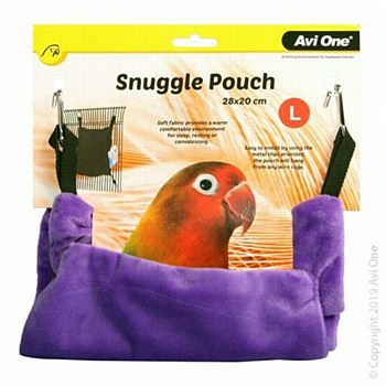 AVI ONE BIRD SNUGGLE POUCH LARGE GRAPE 28x20CM