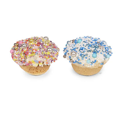 BARNEY'S BARKERY DOG CUPCAKE DUO - BLUE/MULTI