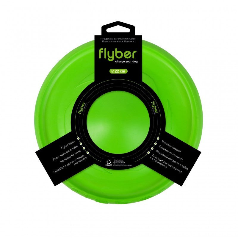 FLYBER FLYING DISK DIAMETER 22 CM, GREEN