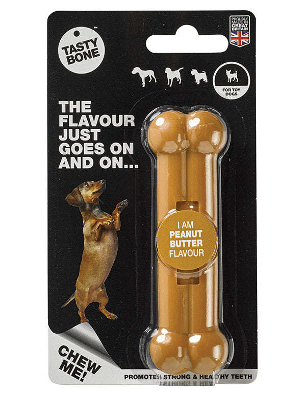 TASTY BONE NYLON PEANUT BUTTER TOY