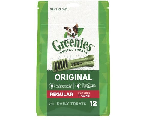 GREENIES ORIGNAL TREAT PACK REGULAR 340G