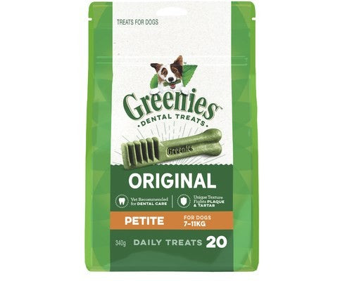 GREENIES ORIGNAL TREAT PACK PETITE 340G