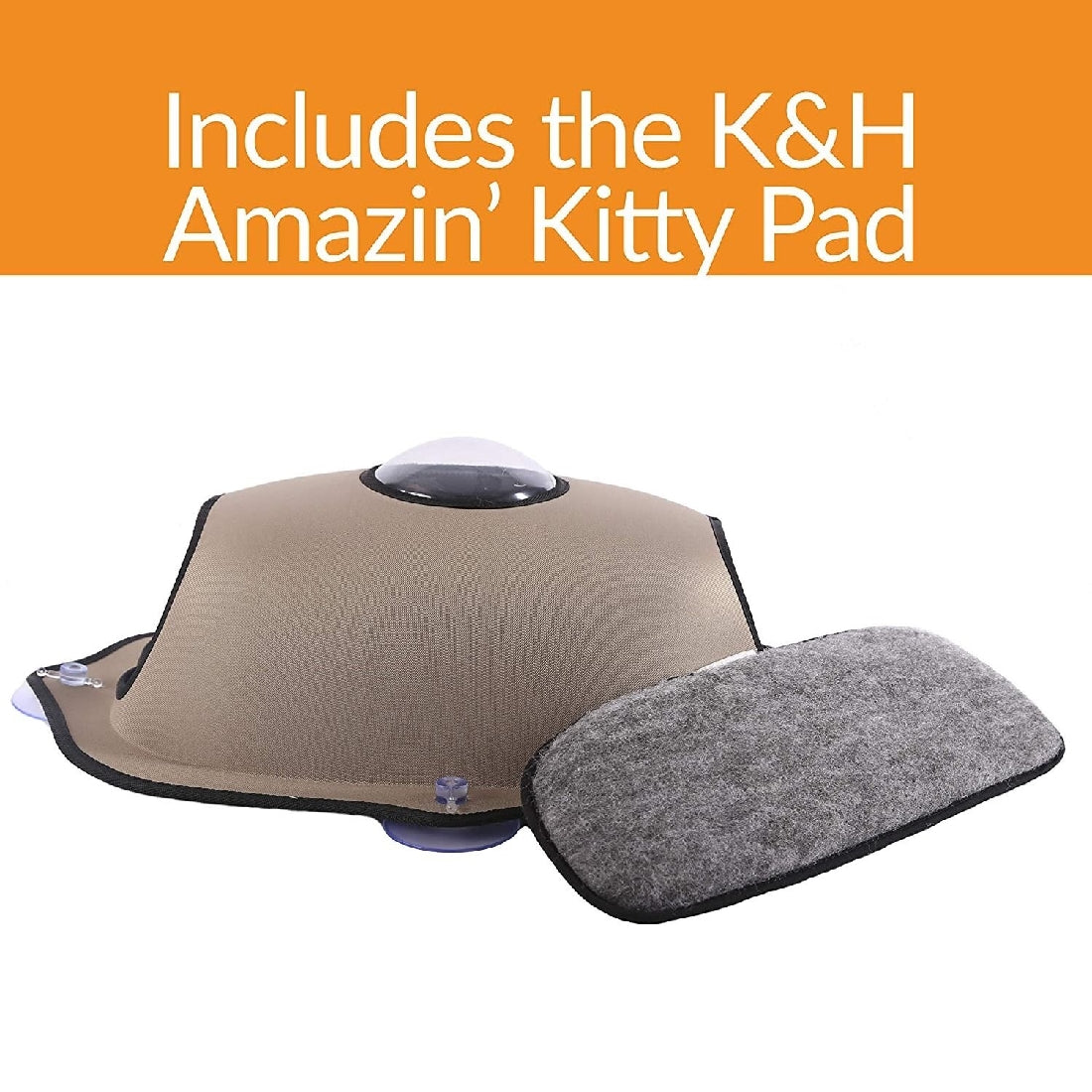 K&H EZ MOUNT BUBBLE WINDOW POD & CAT PERCH TAN