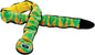 OUTWARD HOUND INVINCIBLES GINORMOUS SQUEAKER SNAKE DOG TOY WITH 12 MEGA SQUEAKERS