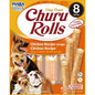 INABA CHURU ROLLS DOG TREAT WITH CREAMY CHICKEN FILLING 12GX8