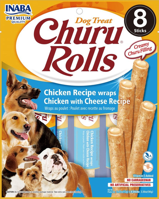 INABA CHURU ROLL CHICKEN RECIPE WRAPS CHICKEN WITH CHEESE RECIPE 8 STICKS 96G