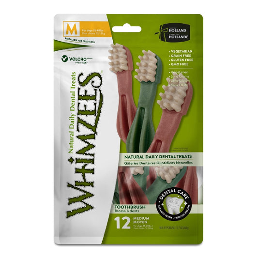 WHIMZEES DENTAL TOOTHBRUSH STAR MEDIUM 12 PACK