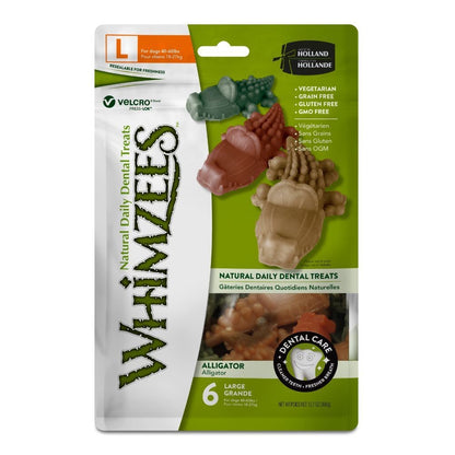 WHIMZEES DENTAL ALLIGATOR LARGE 6 PACK