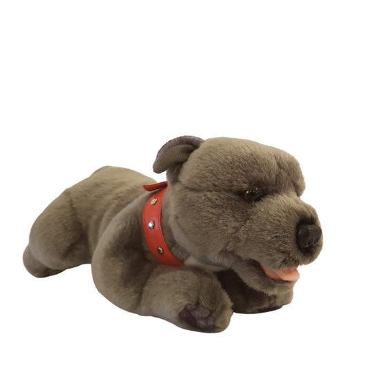 BOCCHETTA Plush Toy Bullet (Staffy - 28cm floppy, grey)