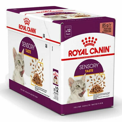 ROYAL CANIN SENSORY TASTE GRAVY WET CAT FOOD 85G X 12PK