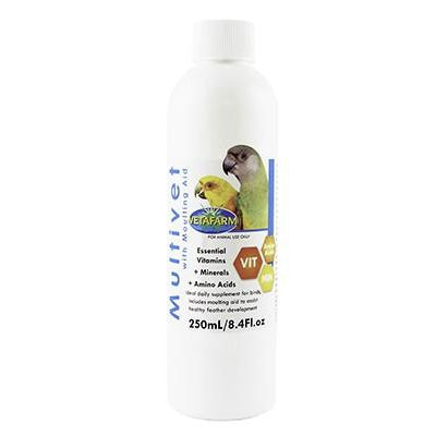 VETAFARM MULTIVET LIQUARD WITH MOULTING AID 250ML