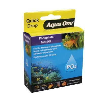 AQUA ONE TEST KIT PHOSPHATE QUICK DROPS