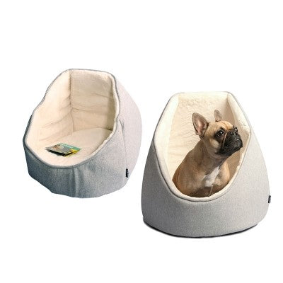 PET ONE BEDDING IGLOO 40X40X36CM ARCTIC GREY