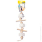 AVI ONE BIRD TOY WOODEN BLOCKS AND PUMICE WITH ROPE 28CM