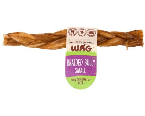 WAG SMALL BRAIDED BULLY STICK 15CM