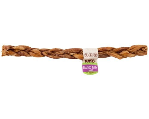 WAG LARGE BRAIDED BULLY STICK 40CM