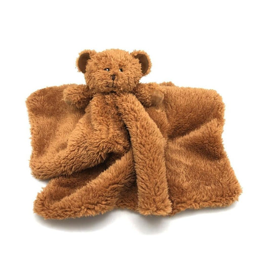 FURRY FACE COMFORT BLANKIE TEDDY BEAR